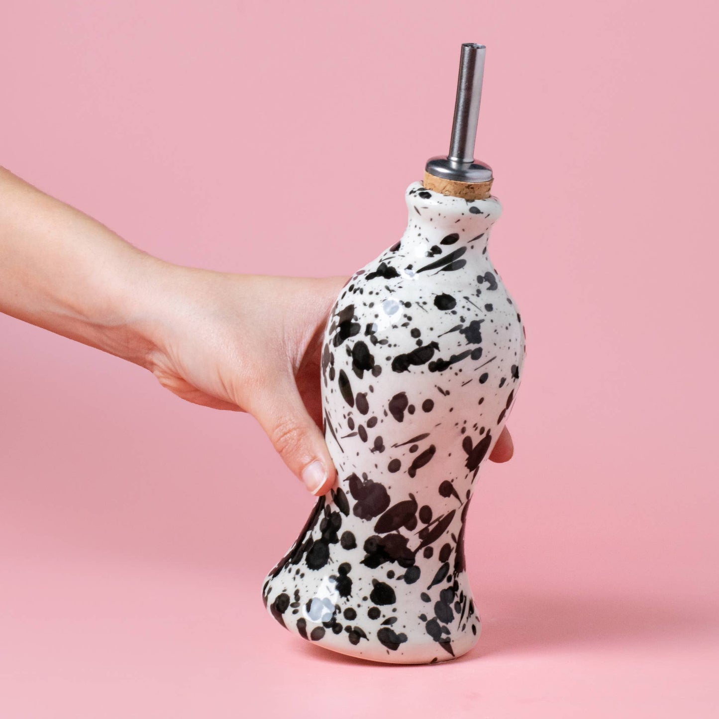 Handmade Ceramic Oil Dispenser - Noir