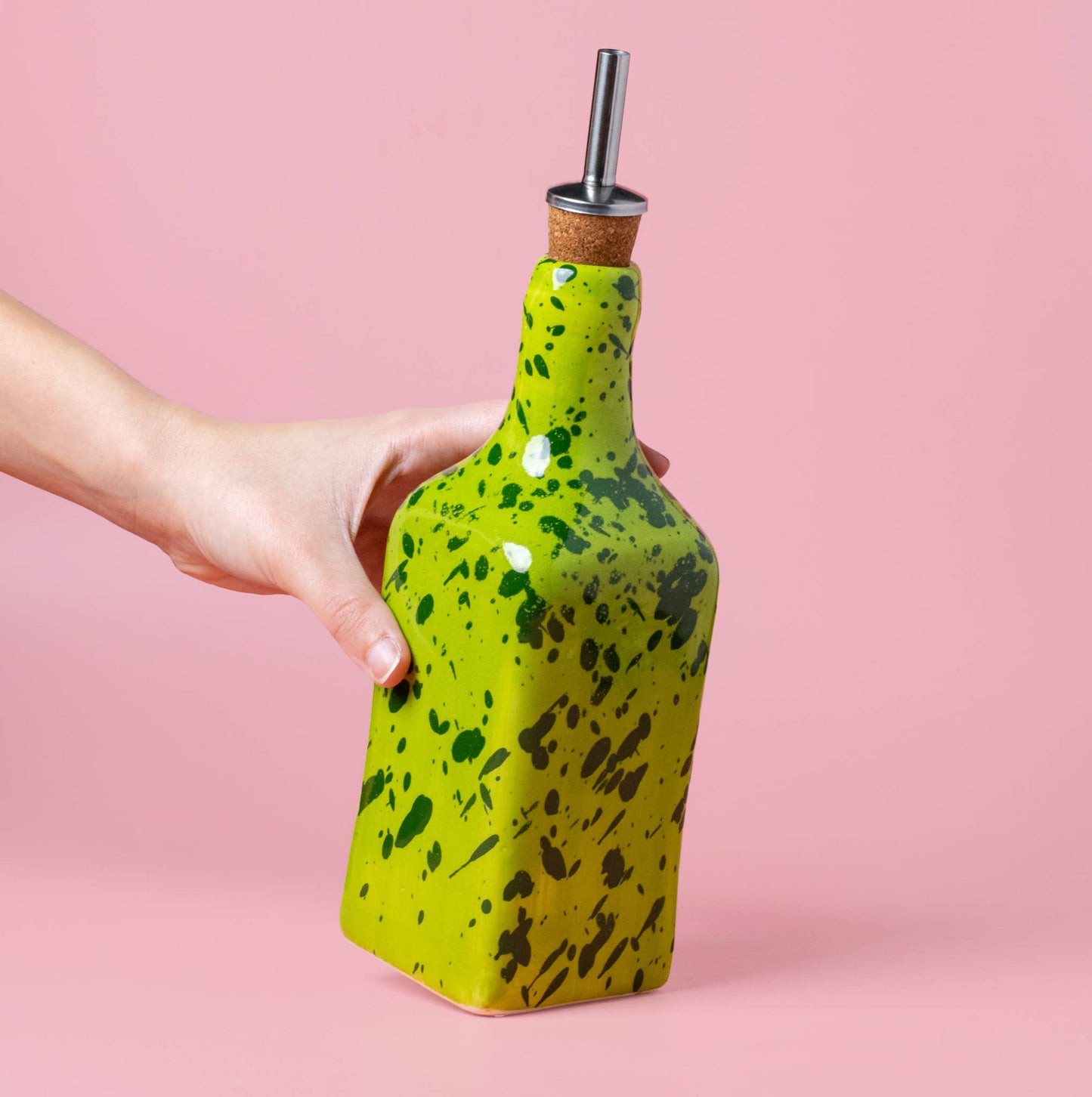 Handmade Ceramic Oil Bottle - Mojito