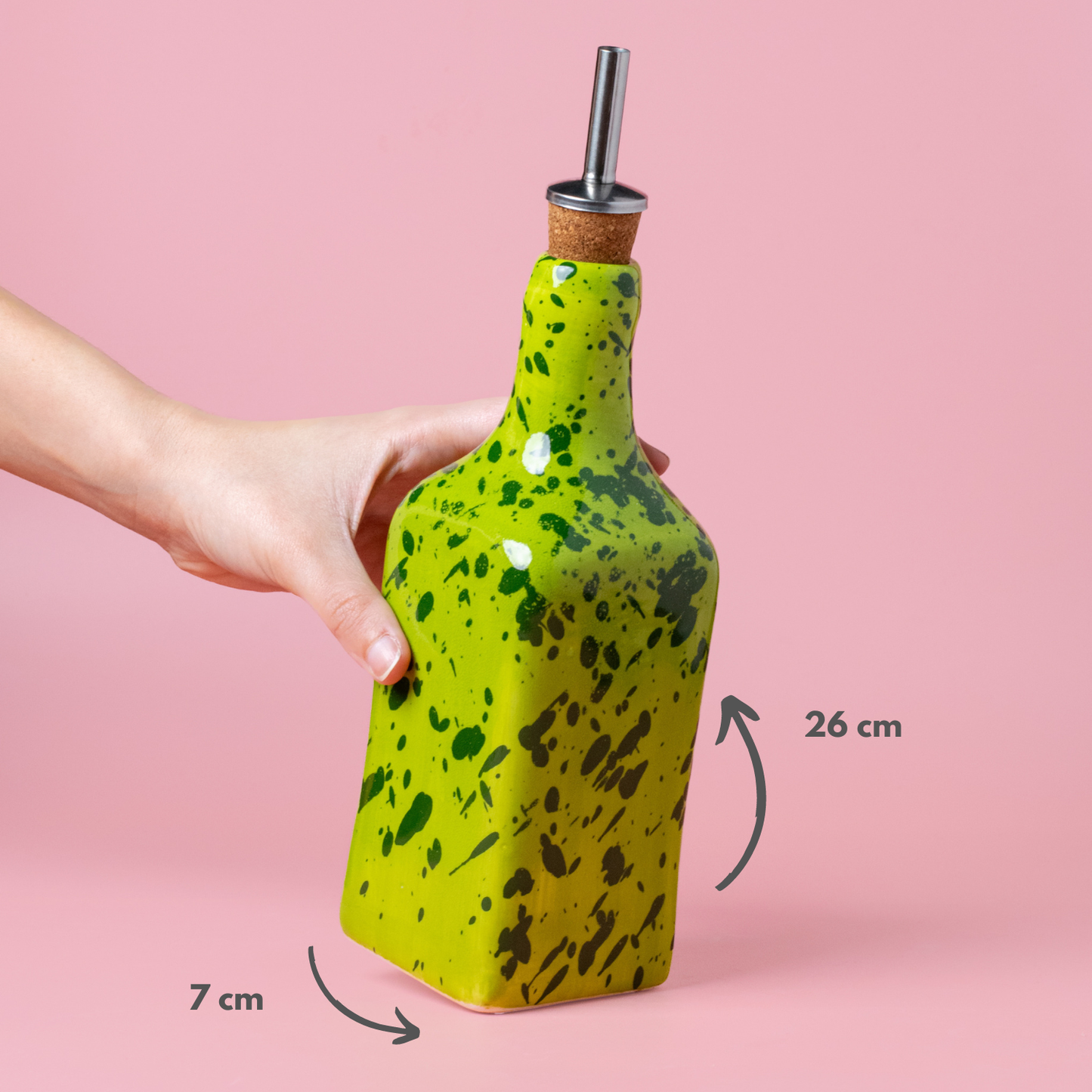 Handmade Ceramic Oil Bottle - Mojito