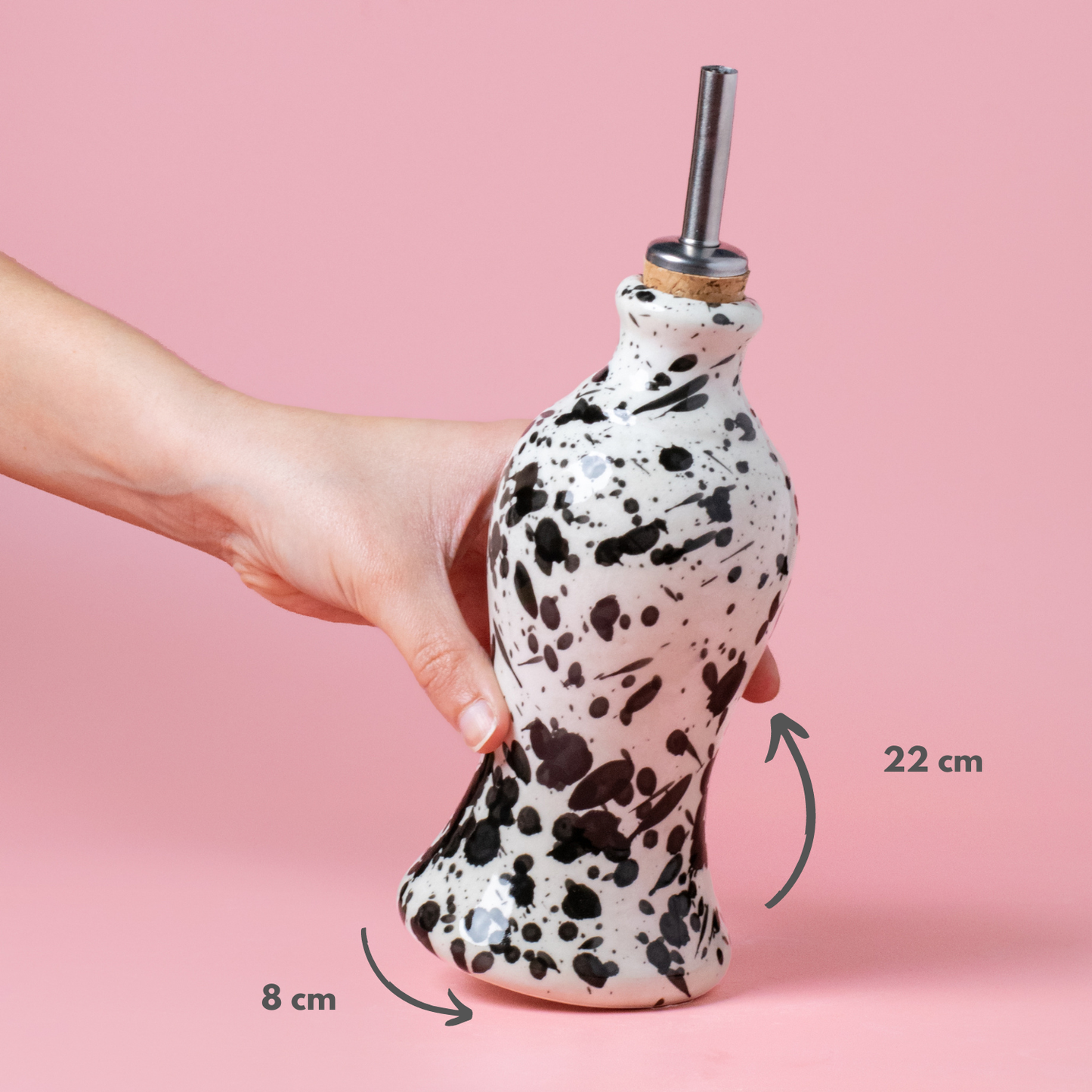 Handmade Ceramic Oil Dispenser - Noir
