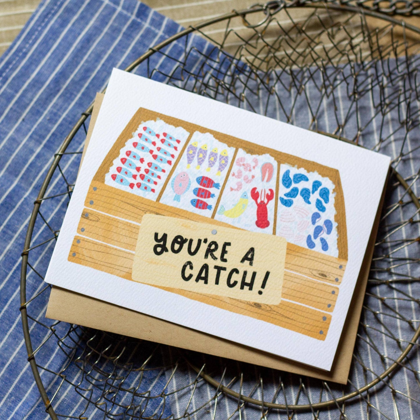 You're a Catch! Fish Market Card