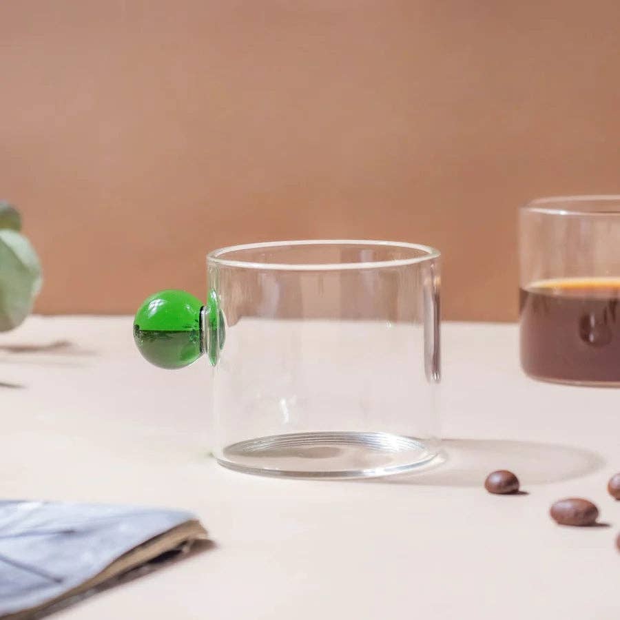 Pink Retro Tea Glass