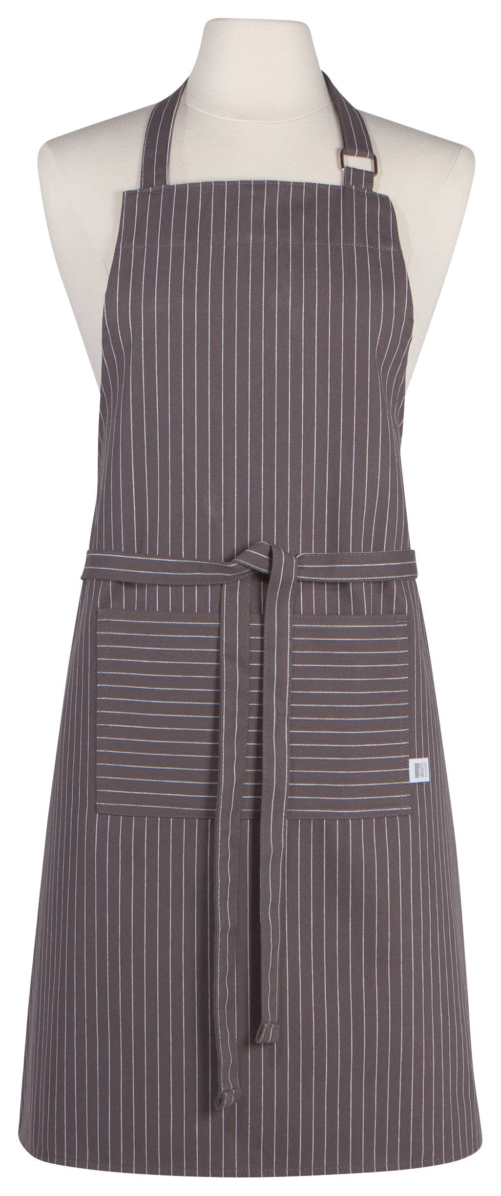 Granite Gray Pinstripe Chef Apron
