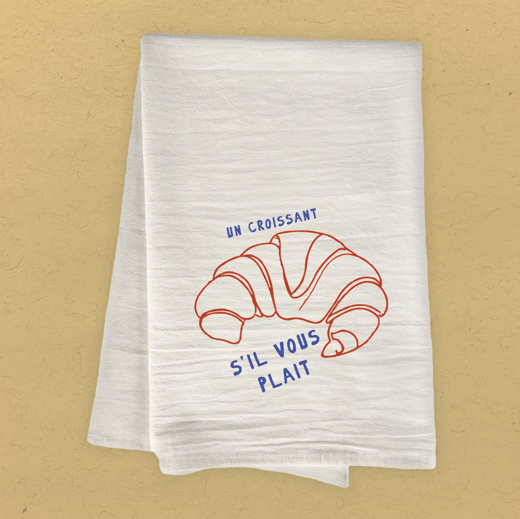 Un Croissant Tea Towel