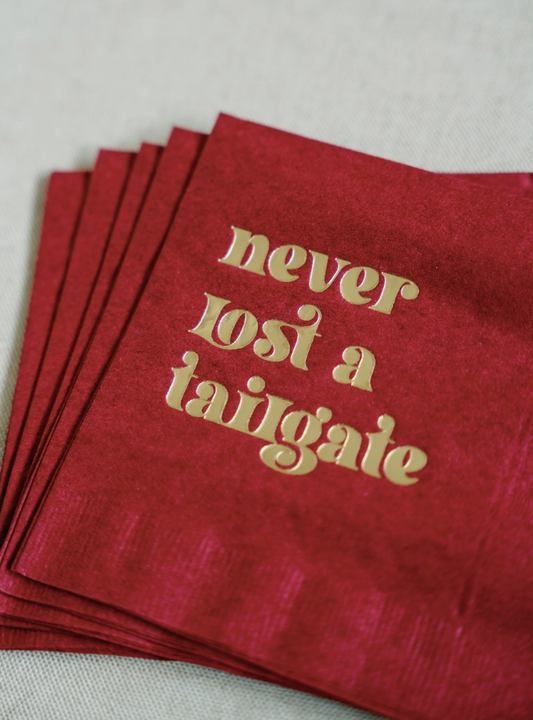 Red and Gold Tailgate Napkins