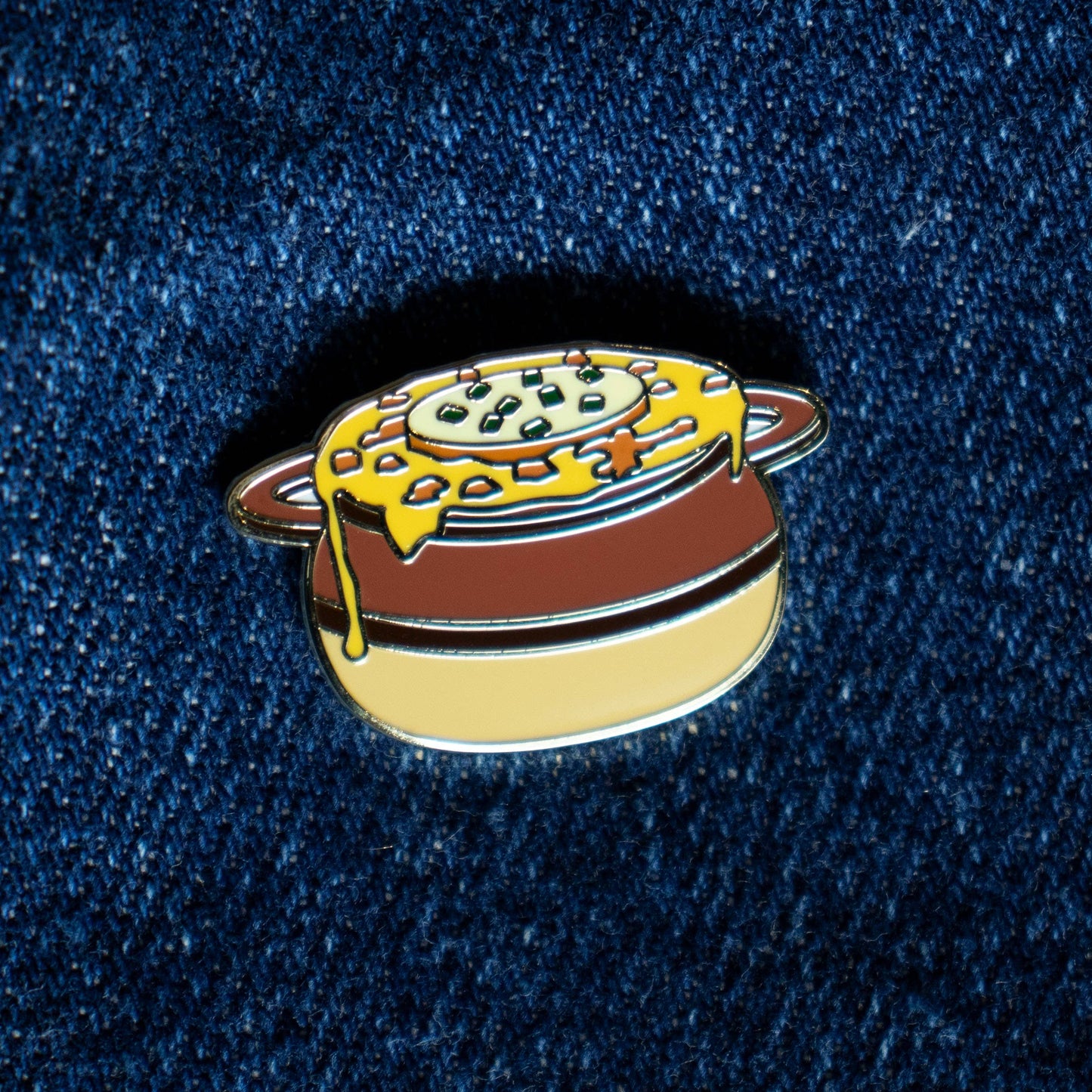 French Onion Soup Enamel Pin