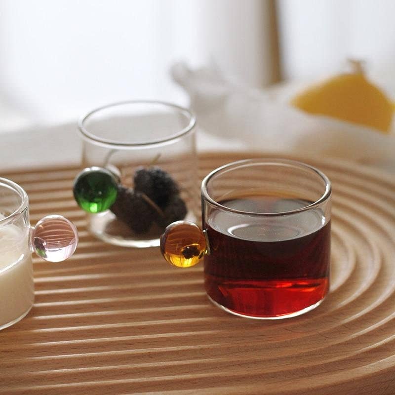 Pink Retro Tea Glass