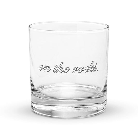 'On The Rocks' Lowball Cocktail Glass